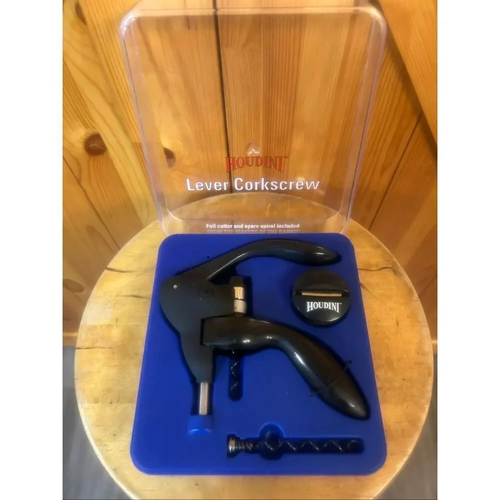 HOUDINI LEVER CORKSCREW BLACK IN ORIGINAL BOX BY METROCANE (5989) Read